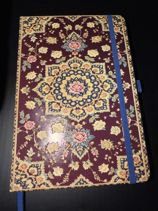 Persian Elegance Notizbuch mit 3D-Prägung im orientalischen Teppich-Design